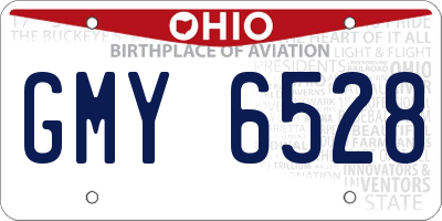 OH license plate GMY6528