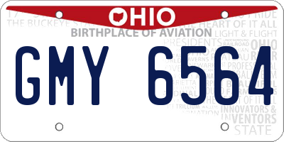 OH license plate GMY6564