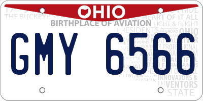 OH license plate GMY6566
