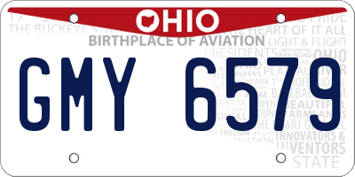 OH license plate GMY6579