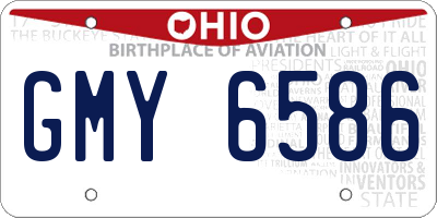 OH license plate GMY6586