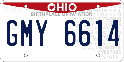 OH license plate GMY6614