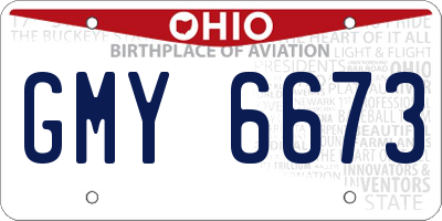 OH license plate GMY6673