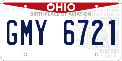 OH license plate GMY6721