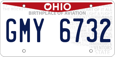OH license plate GMY6732