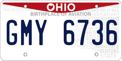 OH license plate GMY6736