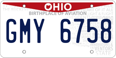 OH license plate GMY6758
