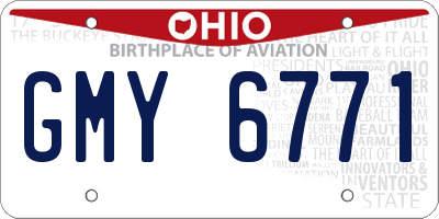 OH license plate GMY6771