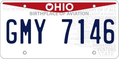 OH license plate GMY7146
