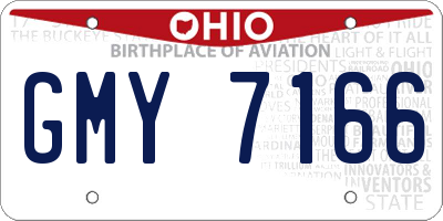OH license plate GMY7166