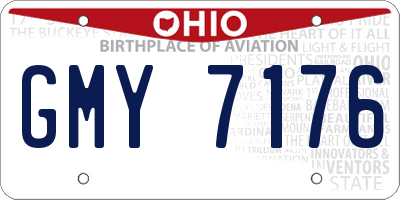 OH license plate GMY7176