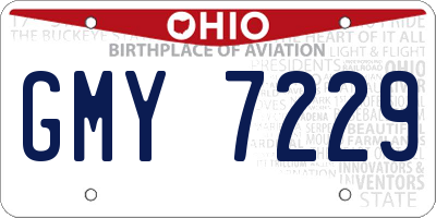 OH license plate GMY7229