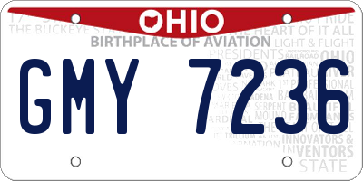 OH license plate GMY7236