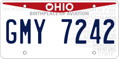 OH license plate GMY7242