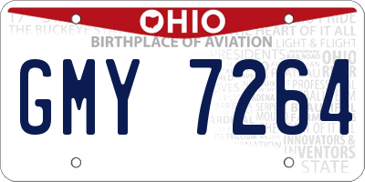OH license plate GMY7264