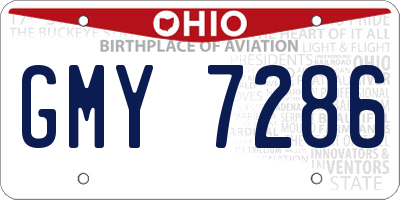 OH license plate GMY7286