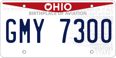 OH license plate GMY7300