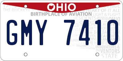 OH license plate GMY7410