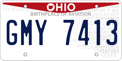 OH license plate GMY7413