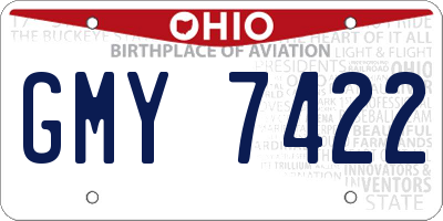 OH license plate GMY7422