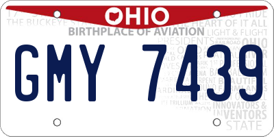 OH license plate GMY7439