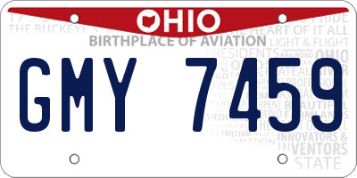 OH license plate GMY7459