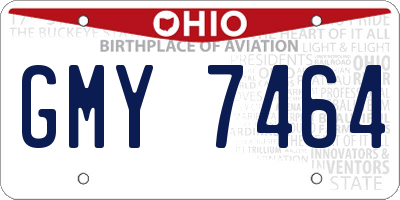 OH license plate GMY7464