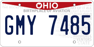 OH license plate GMY7485