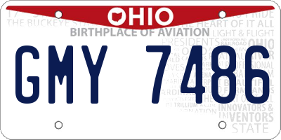 OH license plate GMY7486
