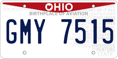 OH license plate GMY7515