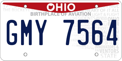 OH license plate GMY7564