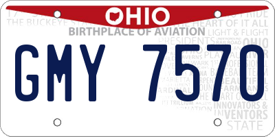 OH license plate GMY7570