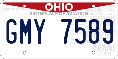 OH license plate GMY7589