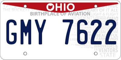 OH license plate GMY7622