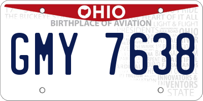 OH license plate GMY7638