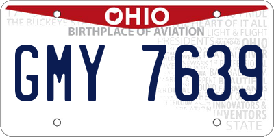 OH license plate GMY7639