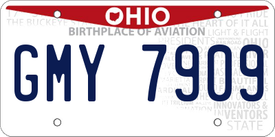 OH license plate GMY7909
