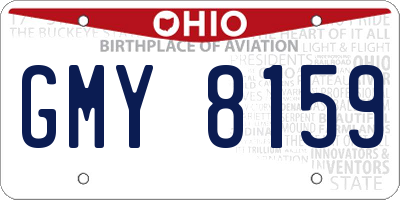 OH license plate GMY8159