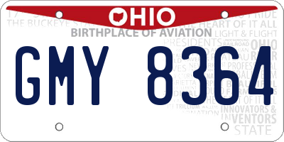 OH license plate GMY8364