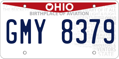 OH license plate GMY8379