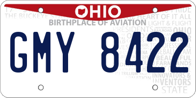 OH license plate GMY8422