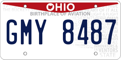 OH license plate GMY8487