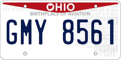 OH license plate GMY8561