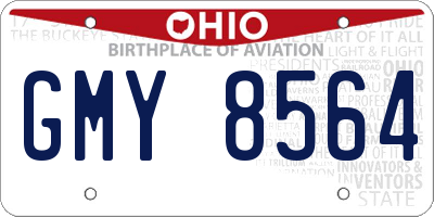 OH license plate GMY8564