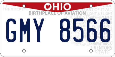 OH license plate GMY8566