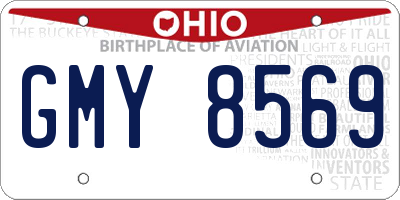 OH license plate GMY8569