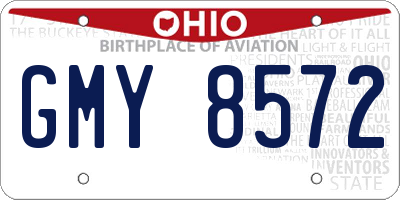 OH license plate GMY8572