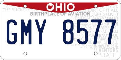 OH license plate GMY8577