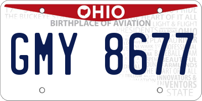 OH license plate GMY8677