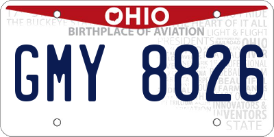 OH license plate GMY8826